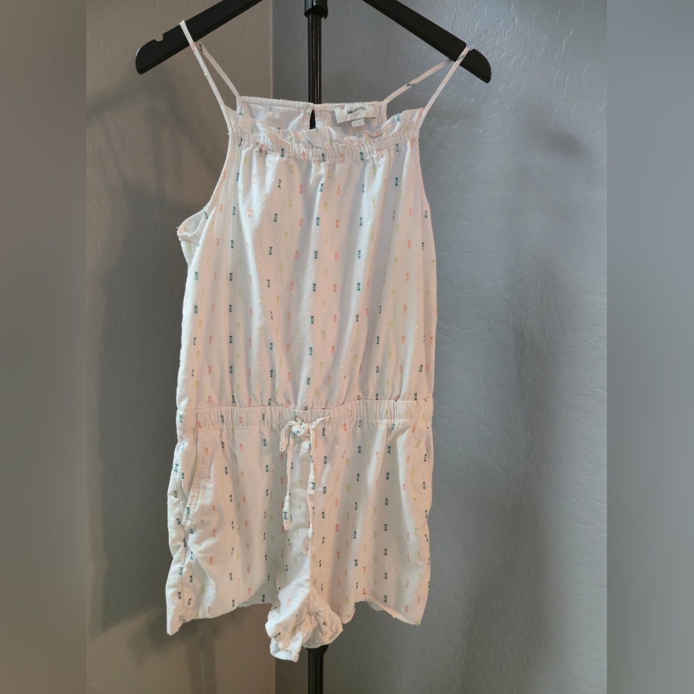 LOFT Outlet Sleeveless Romper Elastic Waist Size S
